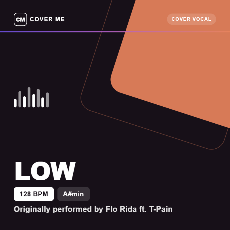 Cover Me - Low [128 BPM - A#min](Cover Vocal)
